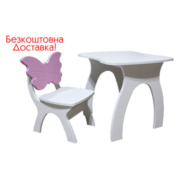 Детский комплект столик + стульчик МДФ Jony